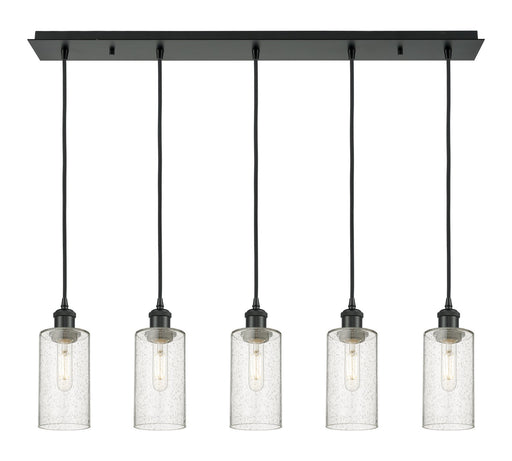 Innovations - 125B-5P-BK-G434-7SDY - Five Light Linear Pendant - Downtown Urban - Matte Black