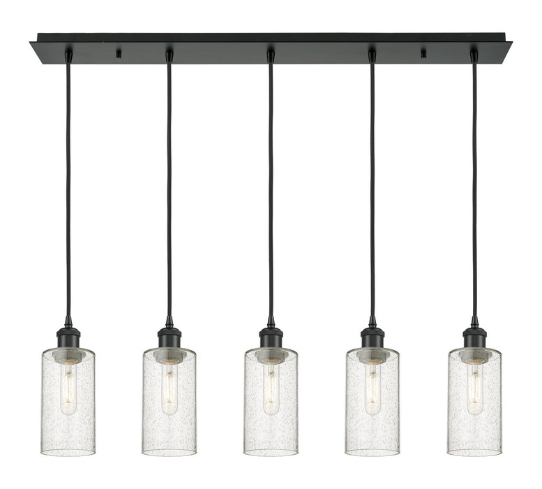 Innovations - 125B-5P-BK-G434-7SDY - Five Light Linear Pendant - Downtown Urban - Matte Black