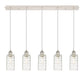 Innovations - 125B-5P-PN-G434-7DE - Five Light Linear Pendant - Downtown Urban - Polished Nickel