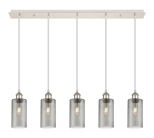 Innovations - 125B-5P-PN-G434-7SM - Five Light Linear Pendant - Downtown Urban - Polished Nickel