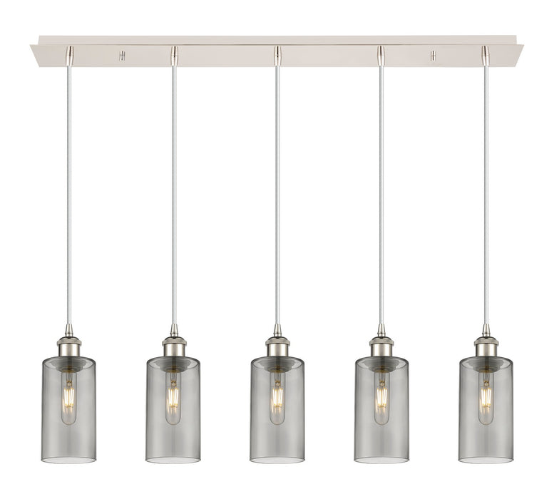 Innovations - 125B-5P-PN-G434-7SM - Five Light Linear Pendant - Downtown Urban - Polished Nickel