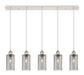 Innovations - 125B-5P-PN-G434-7SM - Five Light Linear Pendant - Downtown Urban - Polished Nickel