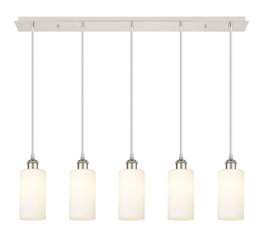 Innovations - 125B-5P-PN-G434-7WH - Five Light Linear Pendant - Downtown Urban - Polished Nickel