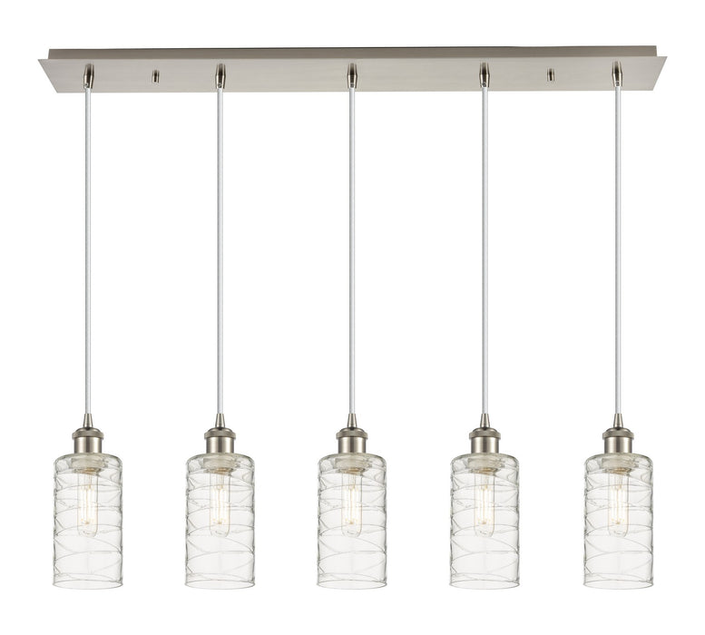 Innovations - 125B-5P-SN-G434-7DE - Five Light Linear Pendant - Downtown Urban - Brushed Satin Nickel