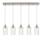 Innovations - 125B-5P-SN-G434-7SDY - Five Light Linear Pendant - Downtown Urban - Brushed Satin Nickel