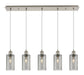 Innovations - 125B-5P-SN-G434-7SM - Five Light Linear Pendant - Downtown Urban - Brushed Satin Nickel