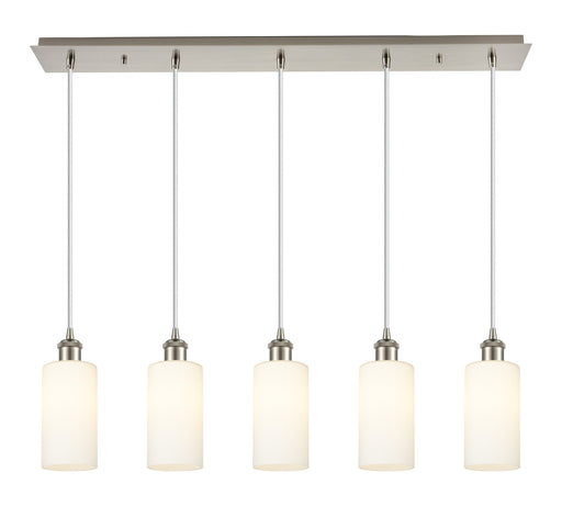 Innovations - 125B-5P-SN-G434-7WH - Five Light Linear Pendant - Downtown Urban - Brushed Satin Nickel