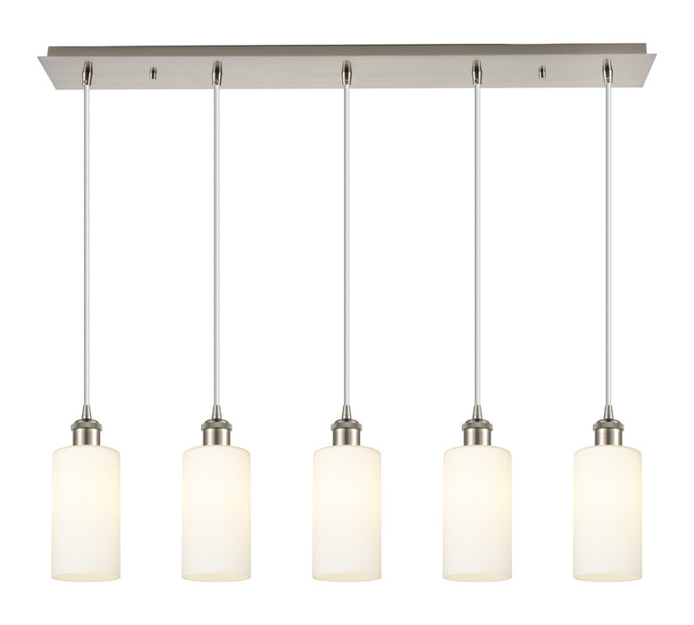 Innovations - 125B-5P-SN-G434-7WH - Five Light Linear Pendant - Downtown Urban - Brushed Satin Nickel