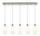 Innovations - 125B-5P-SN-G434-7WH - Five Light Linear Pendant - Downtown Urban - Brushed Satin Nickel