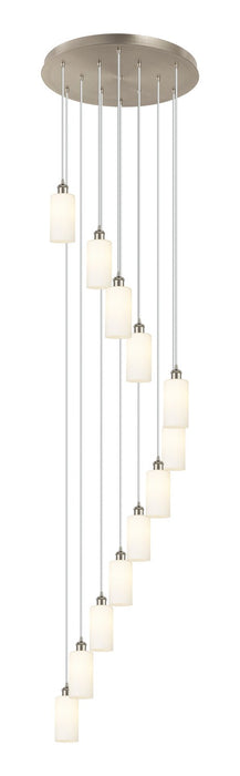 Innovations - 126B-12P-SN-G434-7WH - 12 Light Pendant - Downtown Urban - Brushed Satin Nickel