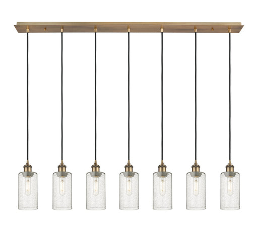 Innovations - 127B-7P-BB-G434-7SDY - Seven Light Linear Pendant - Downtown Urban - Brushed Brass