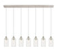 Innovations - 127B-7P-PN-G434-7CL - Seven Light Linear Pendant - Downtown Urban - Polished Nickel