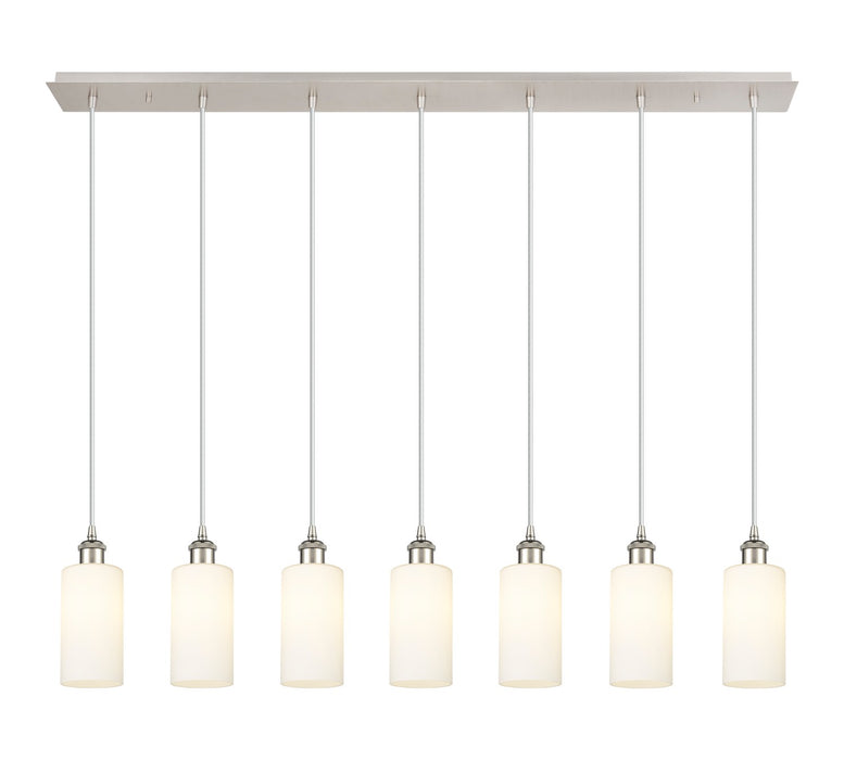 Innovations - 127B-7P-PN-G434-7WH - Seven Light Linear Pendant - Downtown Urban - Polished Nickel