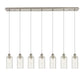 Innovations - 127B-7P-SN-G434-7SDY - Seven Light Linear Pendant - Downtown Urban - Brushed Satin Nickel