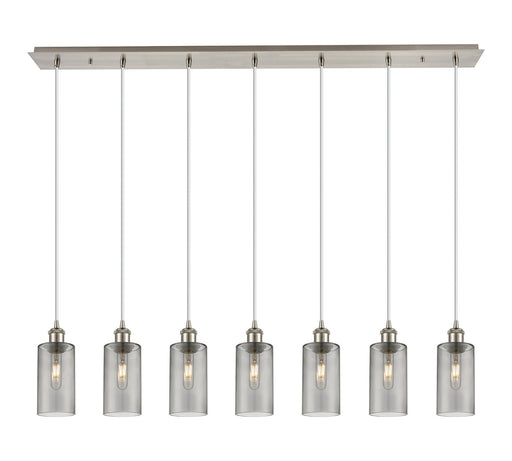 Innovations - 127B-7P-SN-G434-7SM - Seven Light Linear Pendant - Downtown Urban - Brushed Satin Nickel