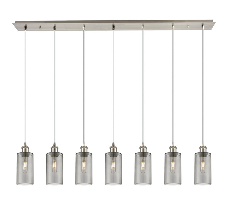 Innovations - 127B-7P-SN-G434-7SM - Seven Light Linear Pendant - Downtown Urban - Brushed Satin Nickel