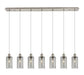 Innovations - 127B-7P-SN-G434-7SM - Seven Light Linear Pendant - Downtown Urban - Brushed Satin Nickel