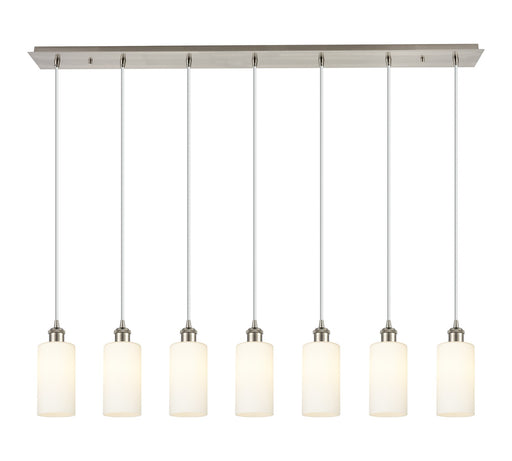 Innovations - 127B-7P-SN-G434-7WH - Seven Light Linear Pendant - Downtown Urban - Brushed Satin Nickel