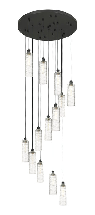 Innovations - 132BK-B-13P-BK-G434-12DE - 13 Light Pendant - Downtown Urban - Matte Black