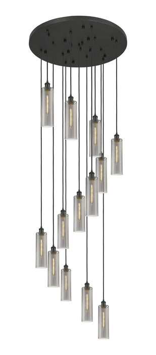 Innovations - 132BK-B-13P-BK-G434-12SM - 13 Light Pendant - Downtown Urban - Matte Black