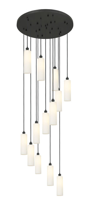 Innovations - 132BK-B-13P-BK-G434-12WH - 13 Light Pendant - Downtown Urban - Matte Black