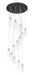 Innovations - 132BK-B-13P-PN-G434-12CL - 13 Light Pendant - Downtown Urban - Polished Nickel