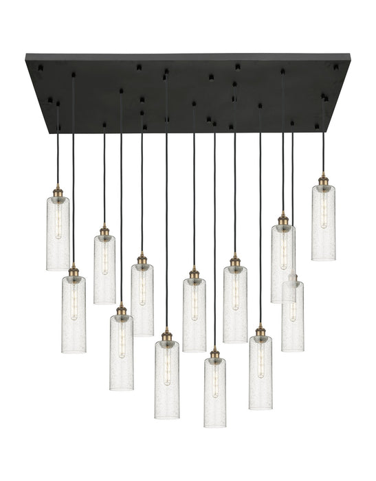 Innovations - 154BK-B-13P-BB-G434-12SDY - 13 Light Pendant - Downtown Urban - Brushed Brass