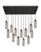 Innovations - 154BK-B-13P-BB-G434-12SM - 13 Light Pendant - Downtown Urban - Brushed Brass