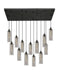 Innovations - 154BK-B-13P-BK-G434-12SM - 13 Light Pendant - Downtown Urban - Matte Black