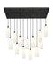 Innovations - 154BK-B-13P-BK-G434-12WH - 13 Light Pendant - Downtown Urban - Matte Black