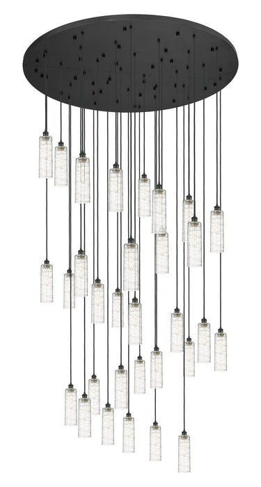 Innovations - 160BK-B-31P-BK-G434-12DE - 31 Light Pendant - Downtown Urban - Matte Black