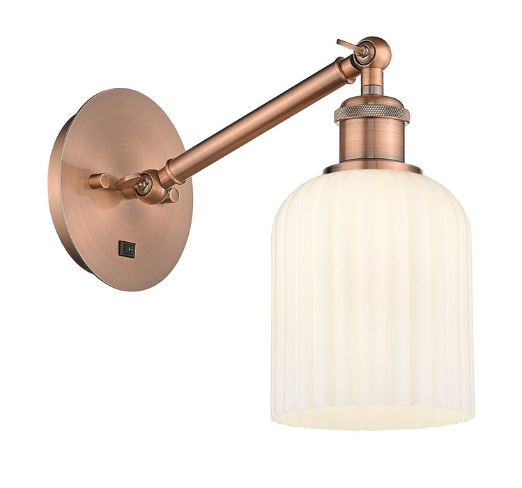 Innovations - 317-1W-AC-G559-5GWH - One Light Wall Sconce - Ballston - Antique Copper