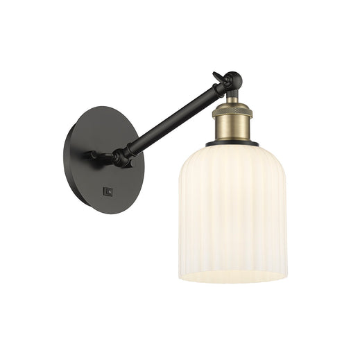 Ballston One Light Wall Sconce Black Antique Brass