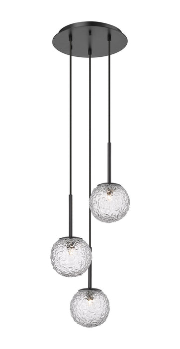 Innovations - 320-3P-BK-G320-6CL-BK - Three Light Mini Pendant - Barrington - Matte Black