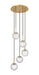 Innovations - 320-5P-BB-G320-6CL-BB - Five Light Mini Pendant - Barrington - Brushed Brass