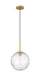 Innovations - 321-1P-BB-G320-12CL-BB - One Light Mini Pendant - Barrington - Brushed Brass