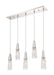 Innovations - 322-5I-PN-G322-3CL - Five Light Island Pendant - Amherst Brook - Polished Nickel