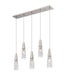 Innovations - 322-5I-SN-G322-3CL - Five Light Island Pendant - Amherst Brook - Brushed Satin Nickel