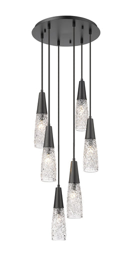 Amherst Brook Six Light Pendant