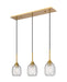 Innovations - 323-3I-BB-G323-5CL - Three Light Island Pendant - Berkshire - Brushed Brass