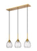 Innovations - 323-3I-BB-G323-6CL - Three Light Island Pendant - Berkshire - Brushed Brass