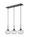 Innovations - 323-3I-BK-G323-7CL - Three Light Island Pendant - Berkshire - Matte Black