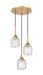 Innovations - 323-3P-BB-G323-5CL - Three Light Pendant - Berkshire - Brushed Brass