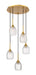 Innovations - 323-5P-BB-G323-5CL - Five Light Pendant - Berkshire - Brushed Brass