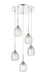 Innovations - 323-5P-PN-G323-5CL - Five Light Pendant - Berkshire - Polished Nickel