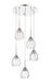 Innovations - 323-5P-PN-G323-6CL - Five Light Pendant - Berkshire - Polished Nickel