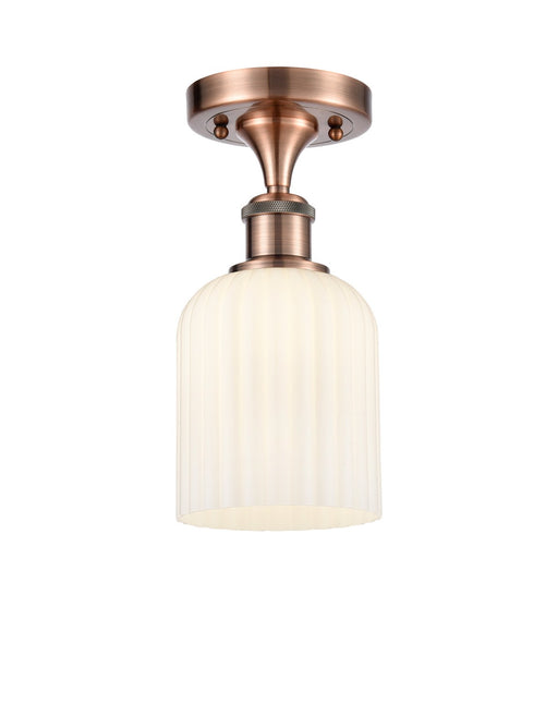 Innovations - 516-1C-AC-G559-5GWH - One Light Semi-Flush Mount - Ballston - Antique Copper