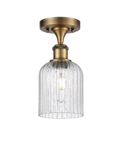 Ballston One Light Semi-Flush Mount Brushed Brass