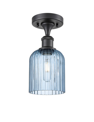 Ballston One Light Semi-Flush Mount Matte Black