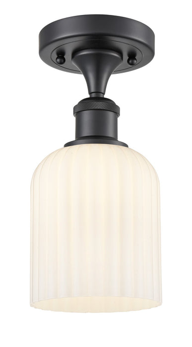 Innovations - 516-1C-BK-G559-5GWH - One Light Semi-Flush Mount - Ballston - Matte Black